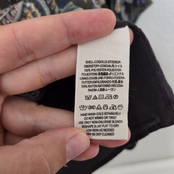 Free People S Rain or Shine Gray Print Mini Dress - Picture 8 of 9